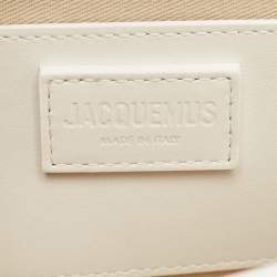 Pre Owned Jacquemus White Leather Le Bambino Long Shoulder Bag