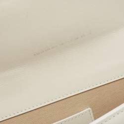 Pre Owned Jacquemus White Leather Le Bambino Long Shoulder Bag