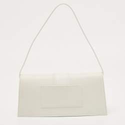 Pre Owned Jacquemus White Leather Le Bambino Long Shoulder Bag