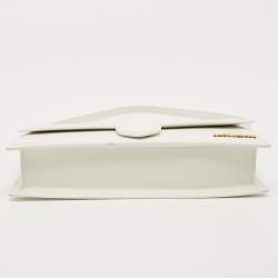 Pre Owned Jacquemus White Leather Le Bambino Long Shoulder Bag