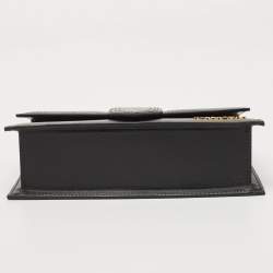 Pre Owned Jacquemus Black Leather Le Grand Bambino Top Handle Bag