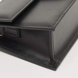 Pre Owned Jacquemus Black Leather Le Grand Bambino Top Handle Bag