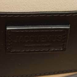 Pre Owned Jacquemus Black Leather Le Grand Bambino Top Handle Bag