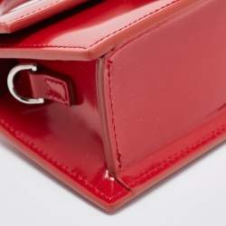 Jacquemus Red Leather Mini Le Bambino Top Handle Bag