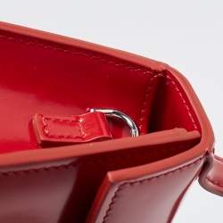 Jacquemus Red Leather Mini Le Bambino Top Handle Bag