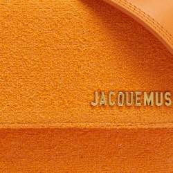 Pre Owned Jacquemus Orange Fabric Le Carinu Logo Shoulder Bag