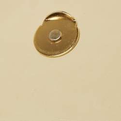 Pre Owned Jacquemus Cream Leather Le Chiquito Moyen Top Handle Bag