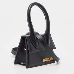 Pre Owned Jacquemus Black Leather Le Chiquito Mini Bag