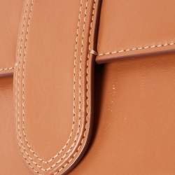 Jacquemus Brown Leather Le Bambino Long Shoulder Bag