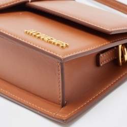 Jacquemus Brown Leather Le Bambino Long Shoulder Bag