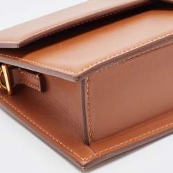 Jacquemus Brown Leather Le Bambino Long Shoulder Bag
