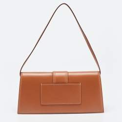 Jacquemus Brown Leather Le Bambino Long Shoulder Bag