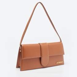 Jacquemus Brown Leather Le Bambino Long Shoulder Bag