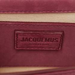 Jacquemus Pink Nubuck Le Grand Bambino Top Handle Bag