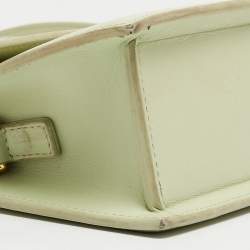 Jacquemus Green Leather Le Chiquito Noeud Top Handle Bag
