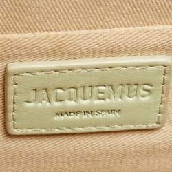 Jacquemus Green Leather Le Chiquito Noeud Top Handle Bag