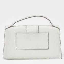 Jacquemus Grey Leather Le Grand Bambino Top Handle Bag