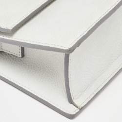 Jacquemus Grey Leather Le Grand Bambino Top Handle Bag