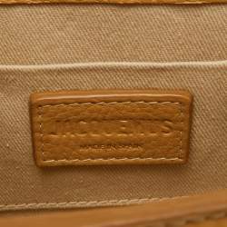 Pre Owned Jacquemus Beige Leather Le Chiquito Noeud Top Handle Bag