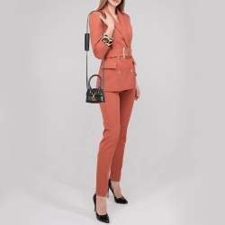 مملوكة مسبقًا Jacquemus Black Leather Mini Le Chiquito Montagne Bag