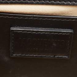 Pre Owned حقيبة كروس جاكيموس لو بامبينو جلد سوداء 