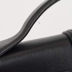 Pre Owned حقيبة كروس جاكيموس لو بامبينو جلد سوداء 