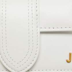Pre Owned Jacquemus White Leather Mini Le Petit Bambino Crossbody Bag