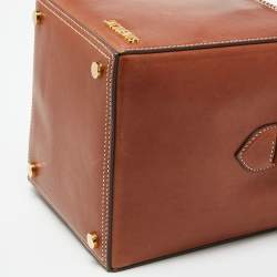 Jacquemus Brown Leather Le Seau Carre Bucket Bag
