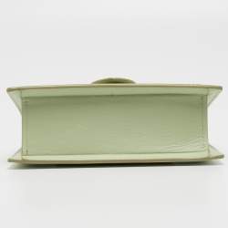 Jacquemus Pale Green Leather Le Bambino Mini Top Handle Bag.