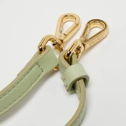 Jacquemus Pale Green Leather Le Bambino Mini Top Handle Bag.