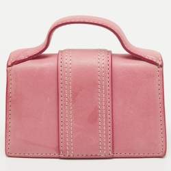 Jacquemus Pink Leather Mini Le Petit Bambino Crossbody Bag