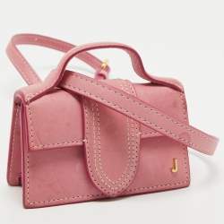 Jacquemus Pink Leather Mini Le Petit Bambino Crossbody Bag