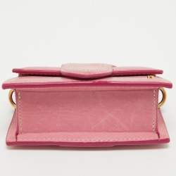 Jacquemus Pink Leather Mini Le Petit Bambino Crossbody Bag