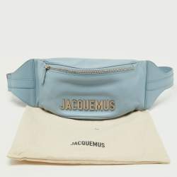 Pre Owned Jacquemus Blue Leather La Banane Belt Bag