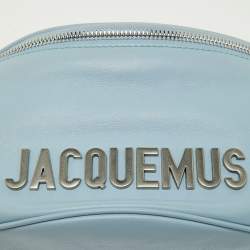 Pre Owned Jacquemus Blue Leather La Banane Belt Bag