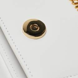 مملوكة مسبقًا Jacquemus White Leather Mini Le Chiquito Top Handle Bag