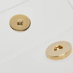 مملوكة مسبقًا Jacquemus White Leather Mini Le Chiquito Top Handle Bag