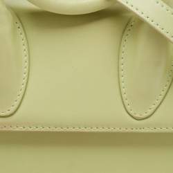 مملوكة مسبقًا Jacquemus Green Leather Le Chiquito Noeud Top Handle Bag
