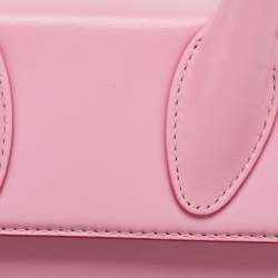 Jacquemus Light Pink Leather Le Chiquito Moyen Top Handle Bag