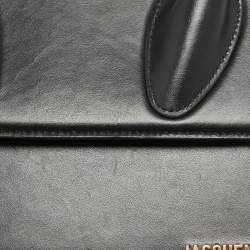 Jacquemus Black Leather Grand Le Chiquito Top Handle Bag