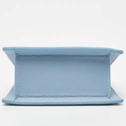 Pre Owned Jacquemus Light Blue Leather Mini Le Piccolo Chain Bag