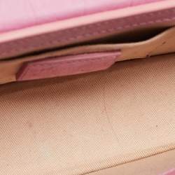 مملوكة مسبقًا Jacquemus Pink Croc Embossed Suede Long Le Chiquito Top Handle Bag