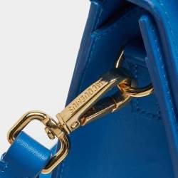 Jacquemus Blue Leather Grand Le Chiquito Top Handle Bag