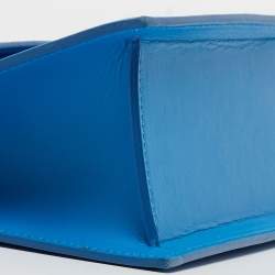 Jacquemus Blue Leather Grand Le Chiquito Top Handle Bag