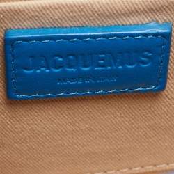 Jacquemus Blue Leather Grand Le Chiquito Top Handle Bag