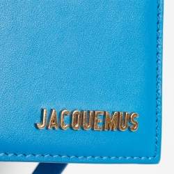 Jacquemus Blue Leather Grand Le Chiquito Top Handle Bag