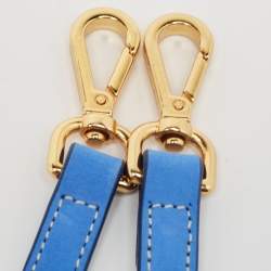 Pre Owned Jacquemus Blue Nubuck Leather Le Chiquito Noeud Top Handle Bag