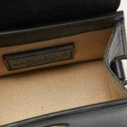 Pre Owned Jacquemus Black Leather Mini Le Chiquito Top Handle Bag