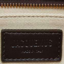 Pre Owned Jacquemus Brown Leather Le Bisou Perle Shoulder Bag