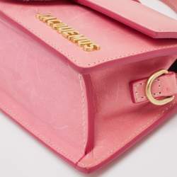 Jacquemus Pink Leather Mini Le Bambino Top Handle Bag